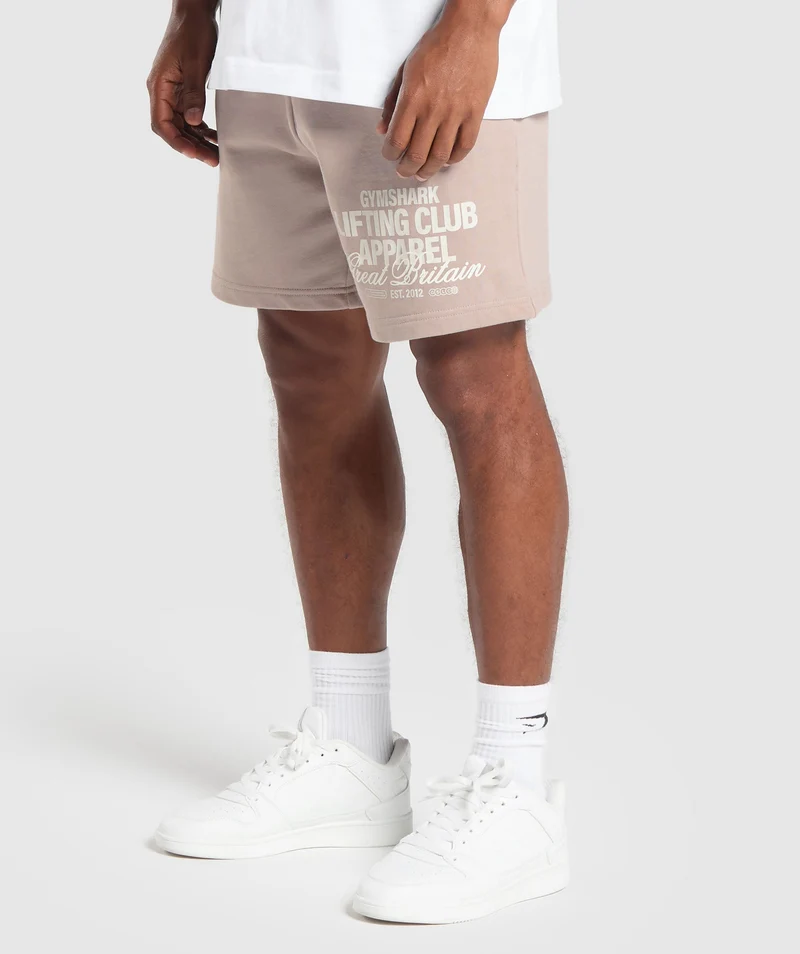 Gymshark Lifting Club Apparel Graphic Short - Stone Pink