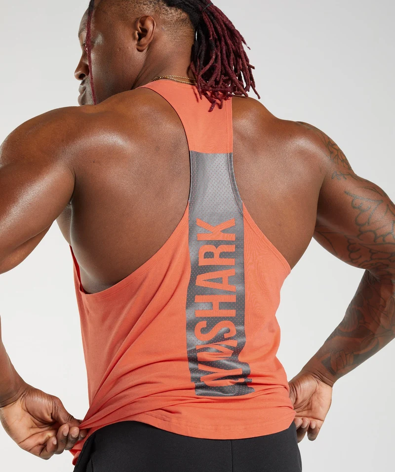 Gymshark Bold Stringer - Orange
