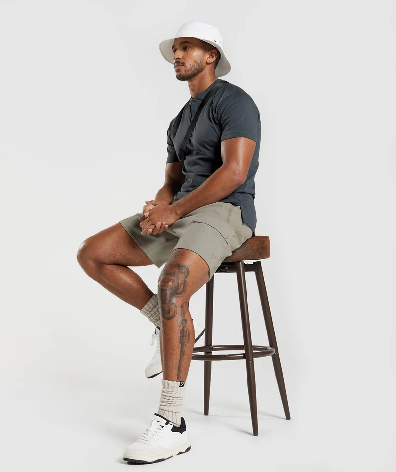 Gymshark Rest Day Commute Short - Brown