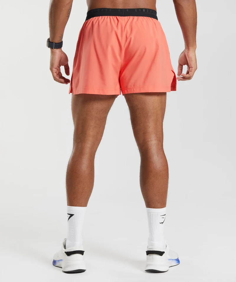 Gymshark Sport Run 3" Shorts - Orange