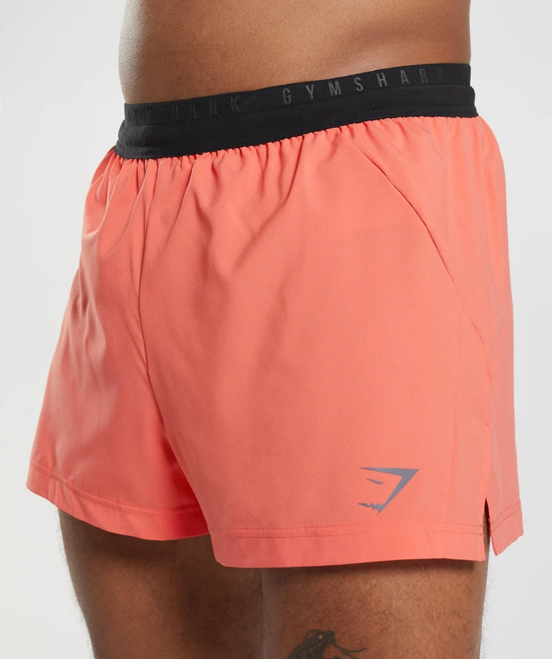 Gymshark Sport Run 3" Shorts - Orange