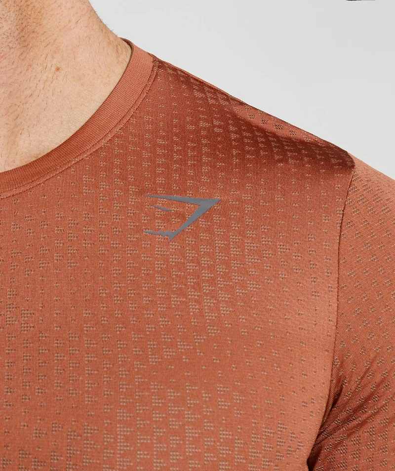 Gymshark Sport Seamless T-Shirt - Persimmon Red/Warm Brown