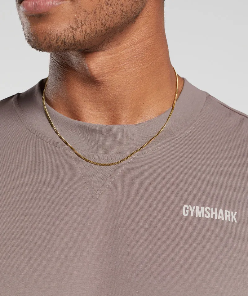 Gymshark Rest Day Sweats Long Sleeve T-Shirt - Powder Mauve