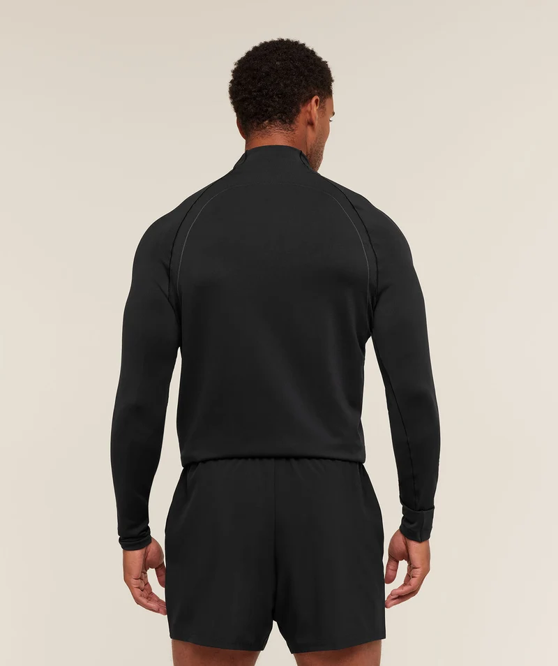 Gymshark Apex Seamless 1/4 Zip - Black/Dark Grey