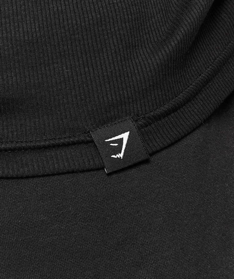 Gymshark Ribbed Long Sleeve T-Shirt - Black