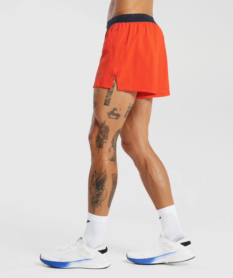 Gymshark Sport Run 3" Shorts - Electric Orange
