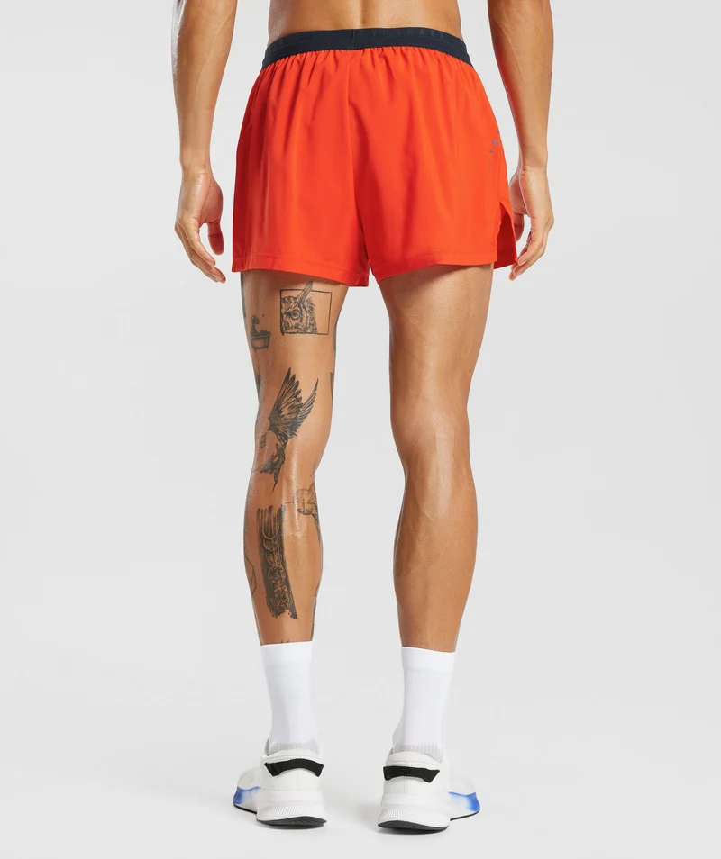 Gymshark Sport Run 3" Shorts - Electric Orange