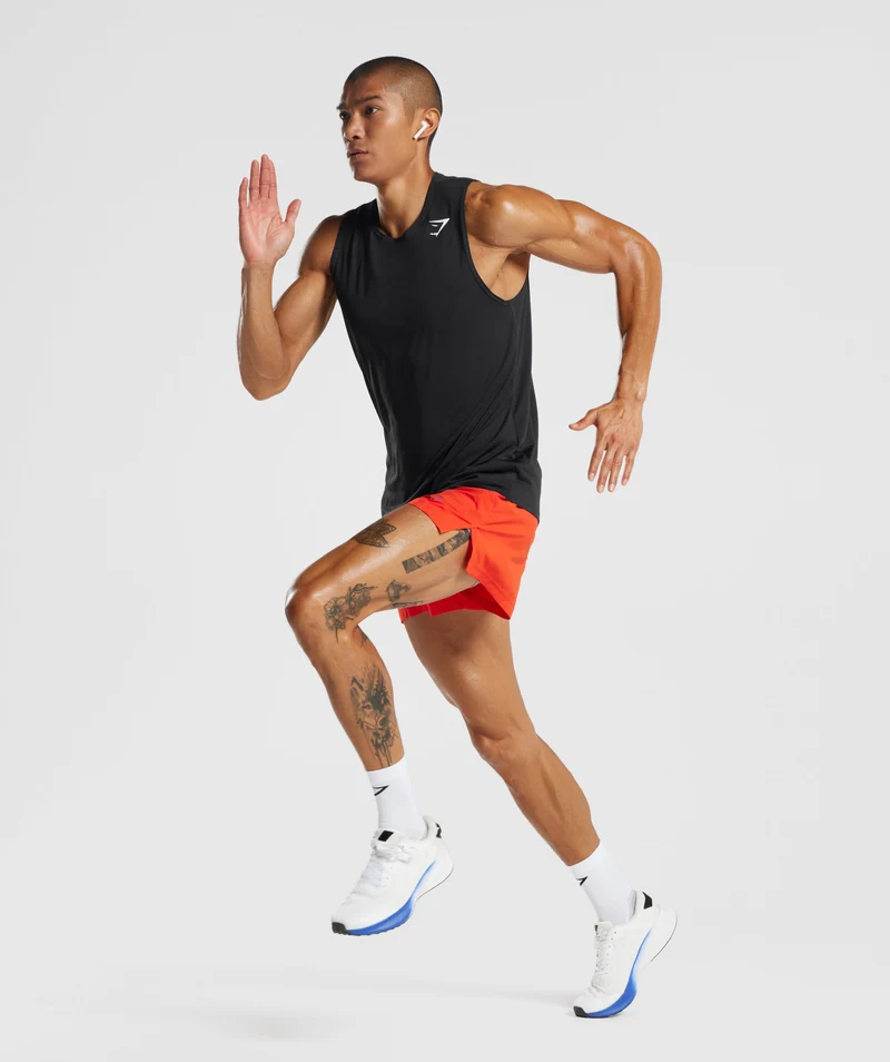 Gymshark Sport Run 3" Shorts - Electric Orange