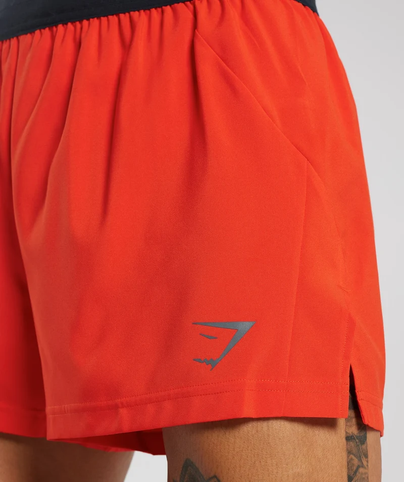 Gymshark Sport Run 3" Shorts - Electric Orange
