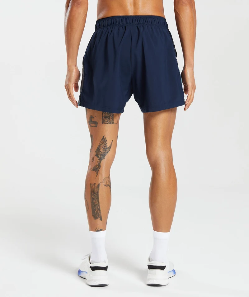 Gymshark Sport 5" Shorts - Navy/Denim Teal
