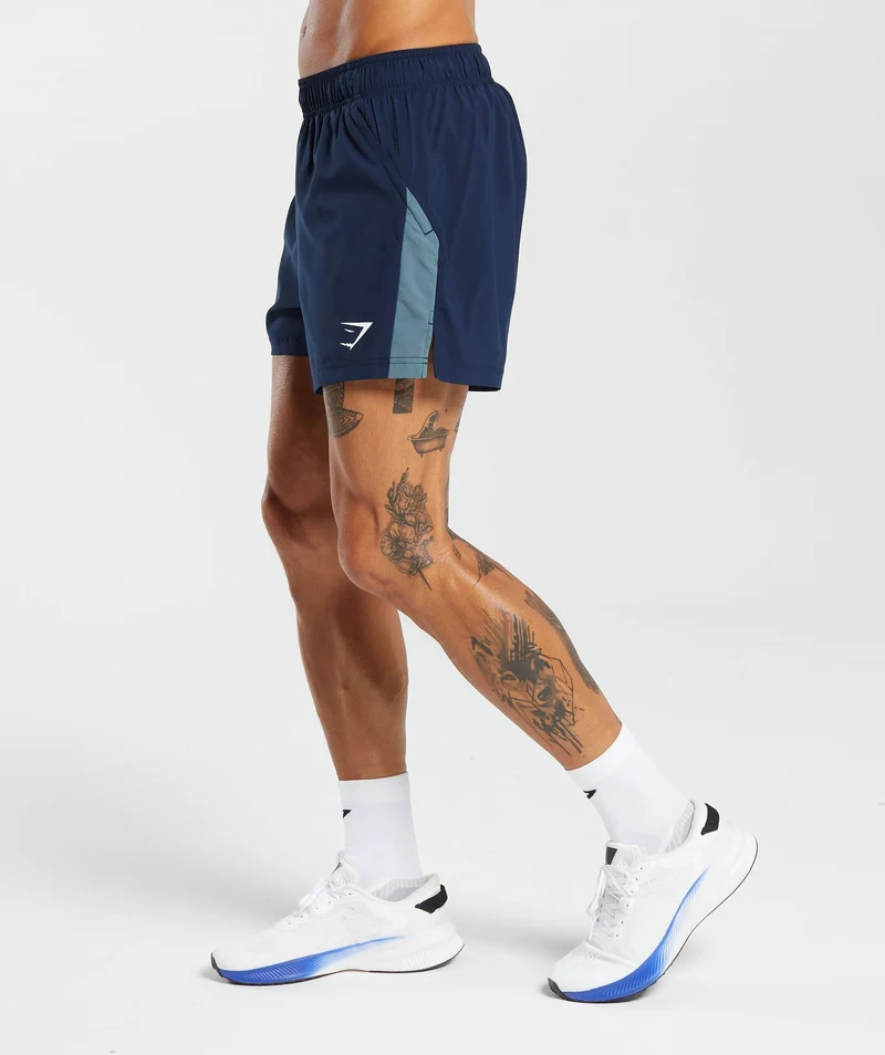Gymshark Sport 5" Shorts - Navy/Denim Teal