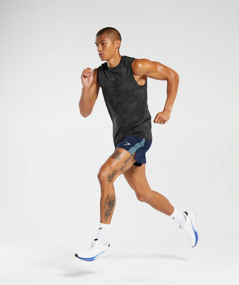 Gymshark Sport 5" Shorts - Navy/Denim Teal