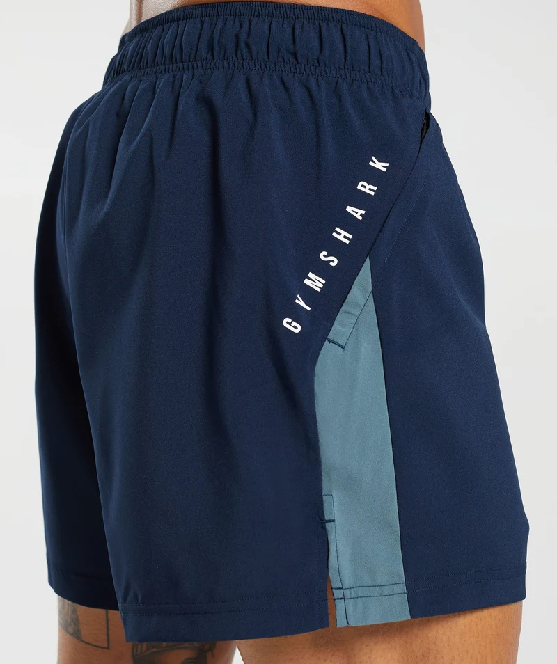 Gymshark Sport 5" Shorts - Navy/Denim Teal