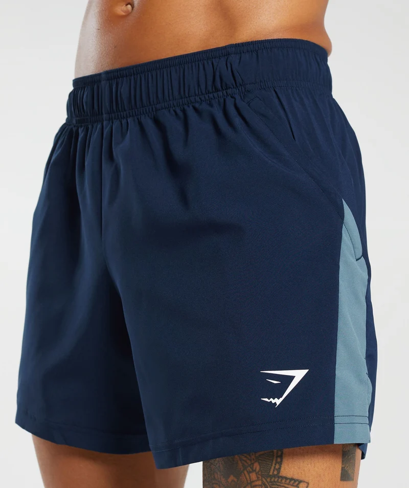 Gymshark Sport 5" Shorts - Navy/Denim Teal