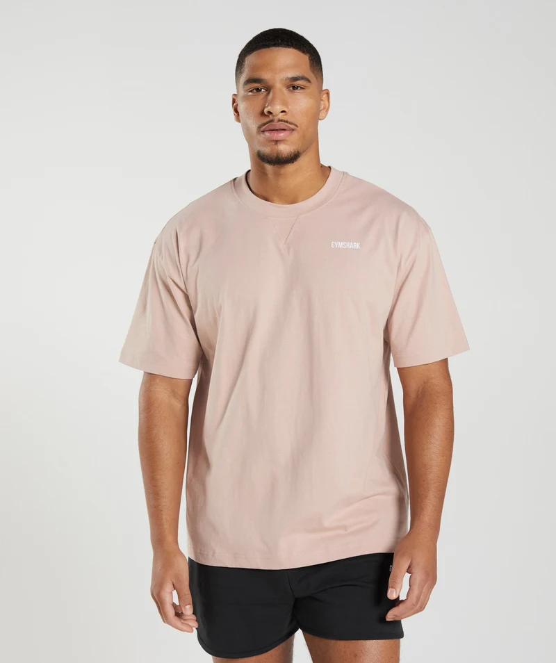 Gymshark Rest Day Sweats T-Shirt - Dusty Taupe