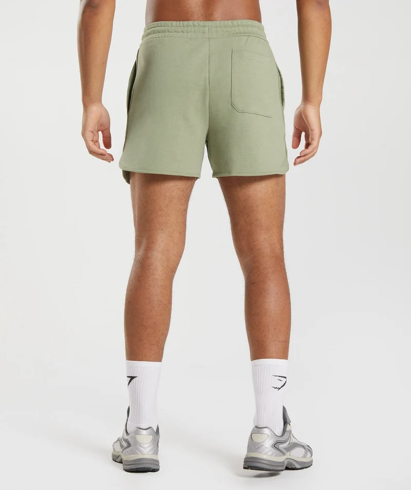 Gymshark Rest Day Sweats 4" Short - Sage Green