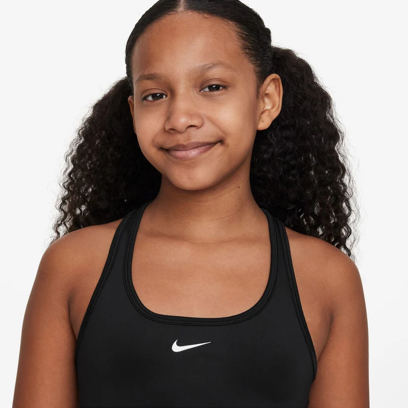 Dri-Fit Swoosh Sport-BH Mädchen-Schwarz