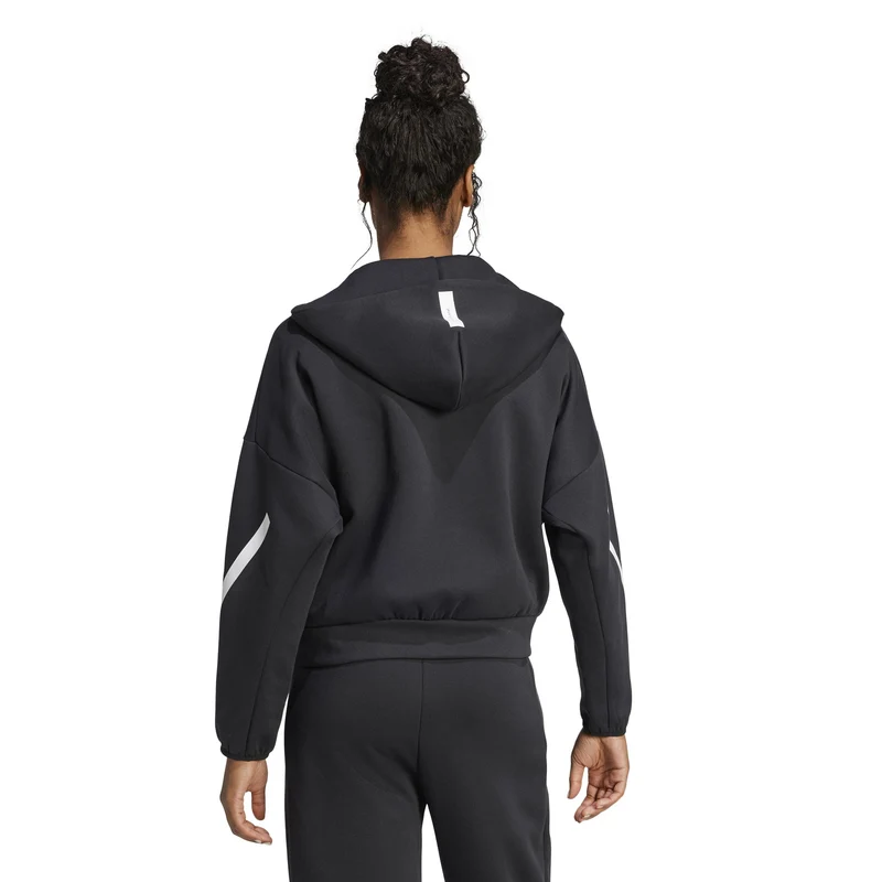 Trainingsjacke Damen-Schwarz,Weiß