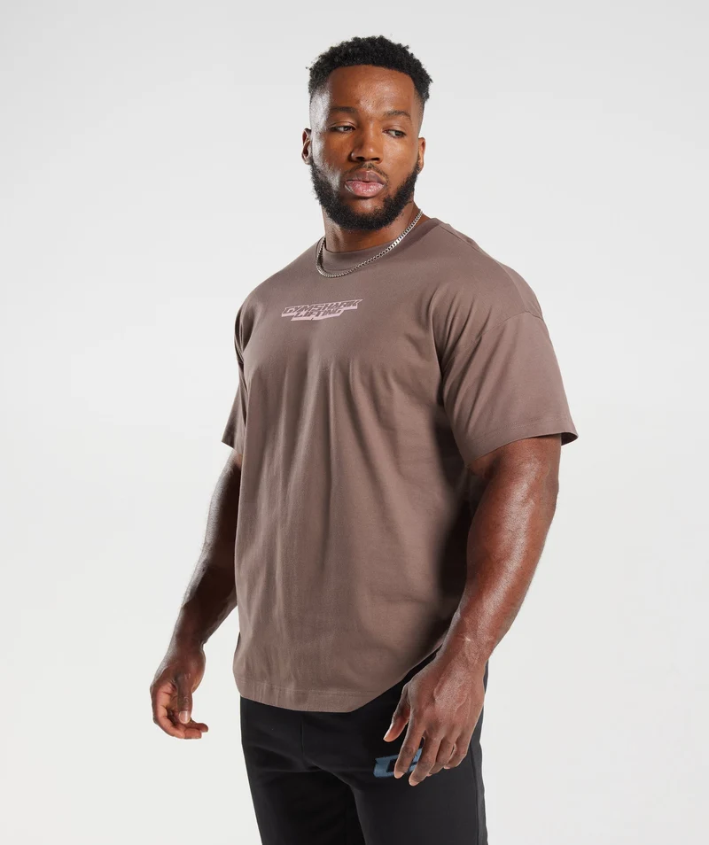 Gymshark Intergalactic Lifting Oversized T-Shirt - Purple