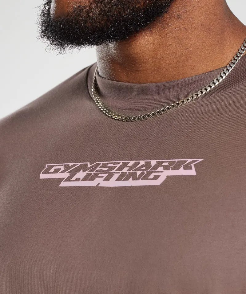 Gymshark Intergalactic Lifting Oversized T-Shirt - Purple