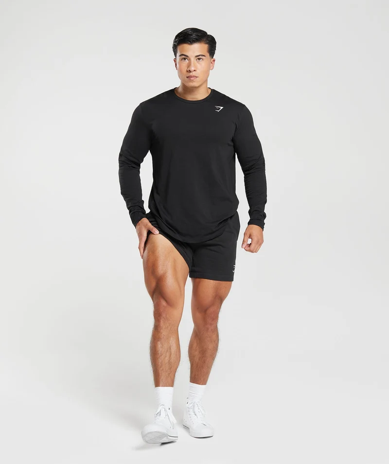 Gymshark GS Lifting Club Long Sleeve T-Shirt - Black