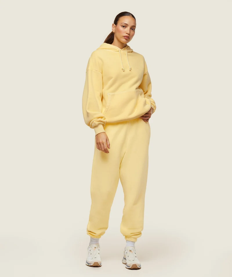 Gymshark Comfort Oversized Hoodie - Sunray Yellow/Pigment Garment Dye + Wash