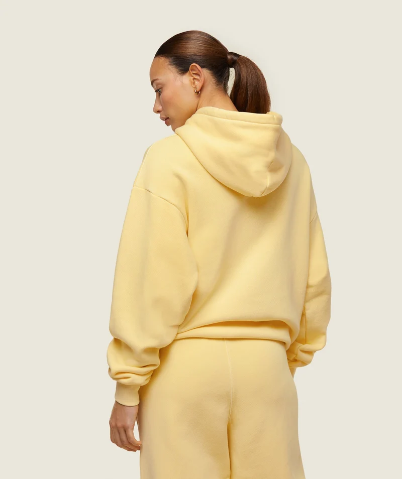 Gymshark Comfort Oversized Hoodie - Sunray Yellow/Pigment Garment Dye + Wash