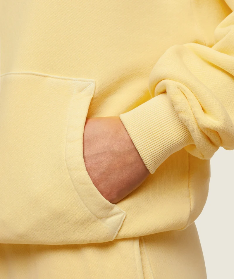 Gymshark Comfort Oversized Hoodie - Sunray Yellow/Pigment Garment Dye + Wash