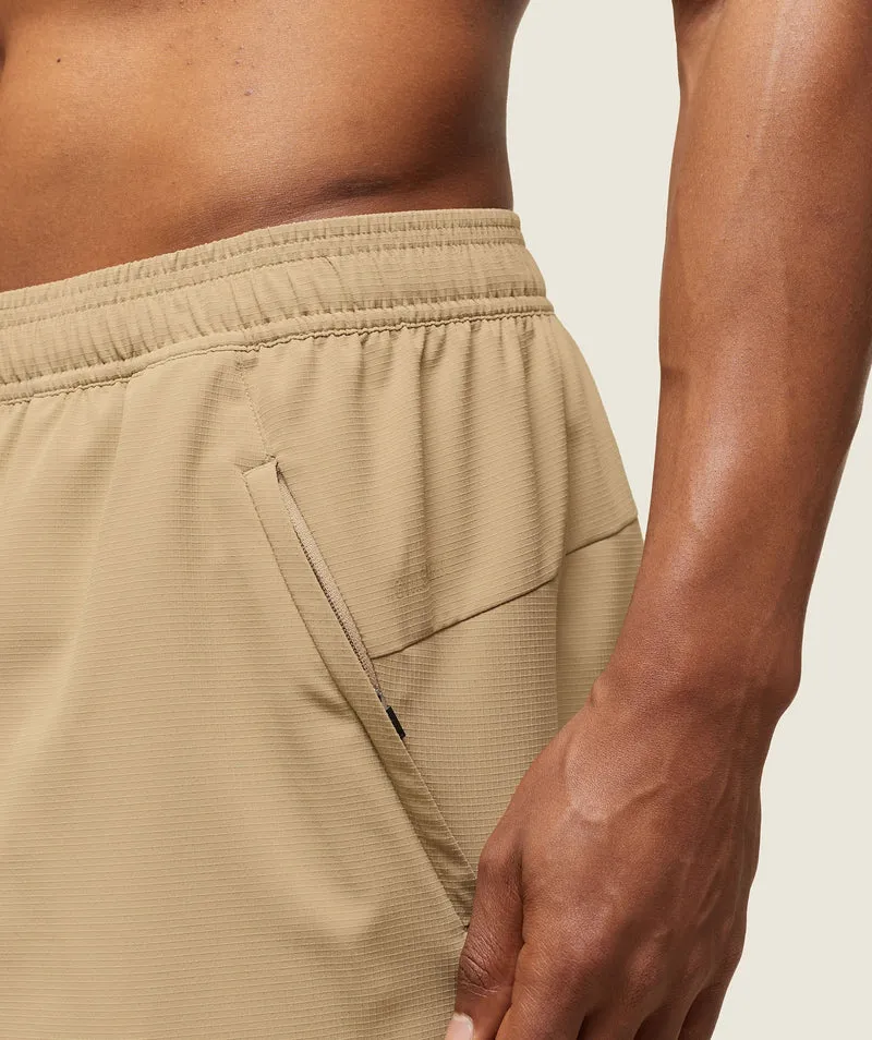 Gymshark Abstract Lightweight Running Shorts - Deep Fawn Brown