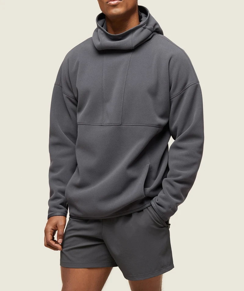 Gymshark Abstract Hooded Technical Fleece - Onyx Grey