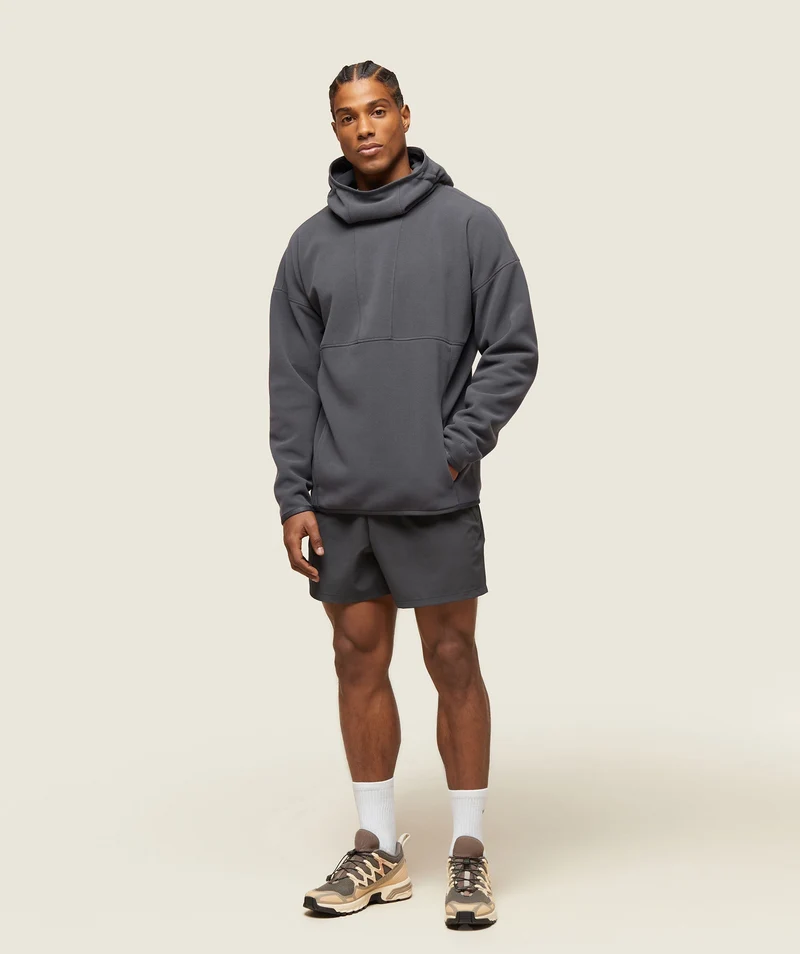 Gymshark Abstract Hooded Technical Fleece - Onyx Grey