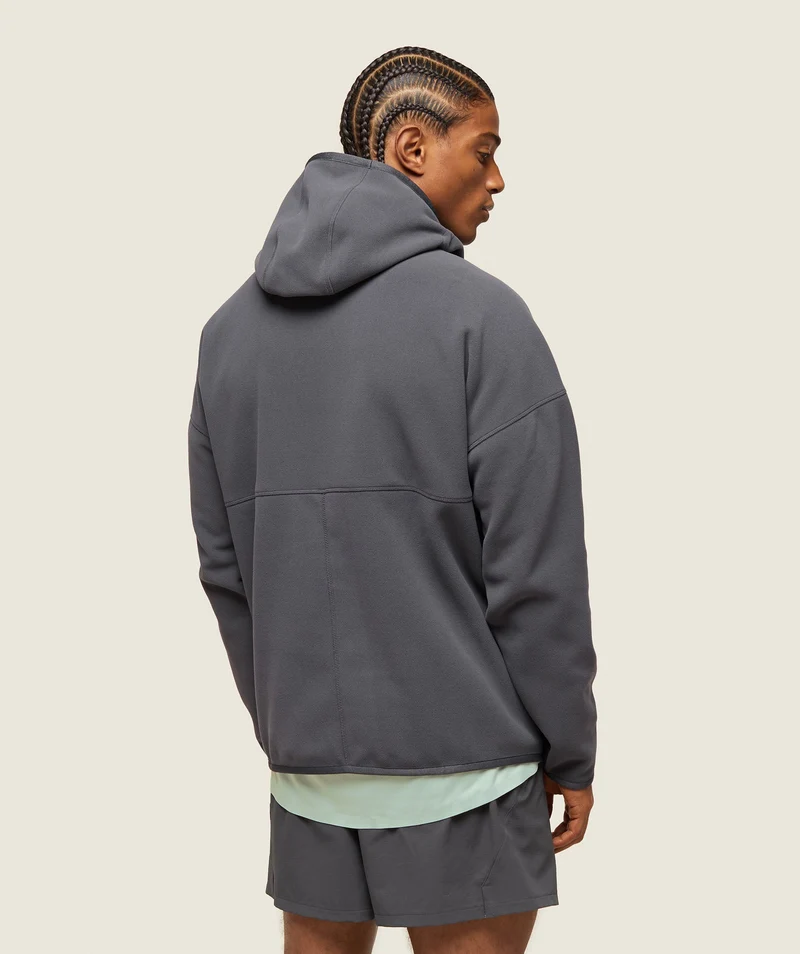 Gymshark Abstract Hooded Technical Fleece - Onyx Grey