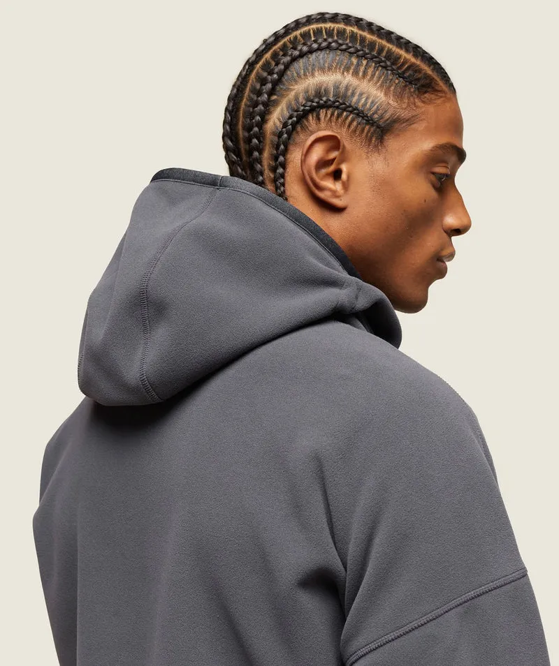 Gymshark Abstract Hooded Technical Fleece - Onyx Grey