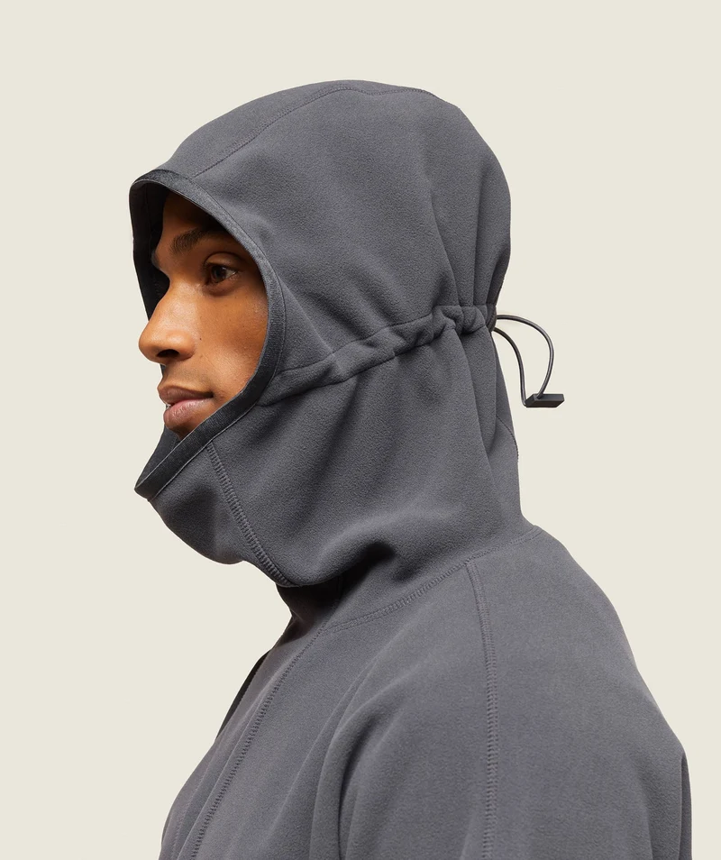 Gymshark Abstract Hooded Technical Fleece - Onyx Grey