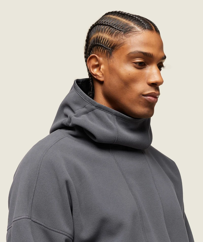 Gymshark Abstract Hooded Technical Fleece - Onyx Grey