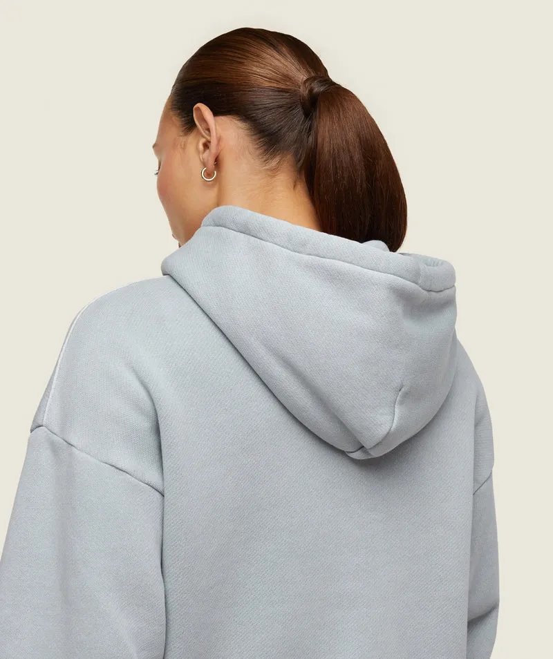 Gymshark Comfort Oversized Hoodie - Ice Grey/Pigment Garment Dye + Wash