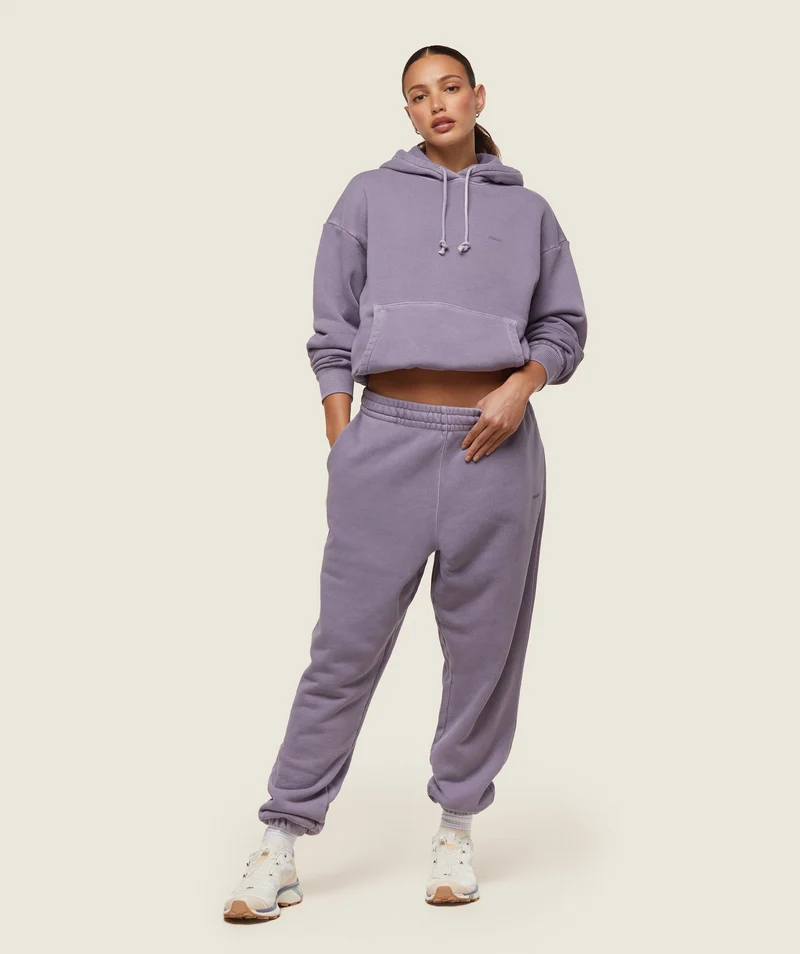 Gymshark Comfort Oversized Hoodie - Fog Purple/Pigment Garment Dye + Wash