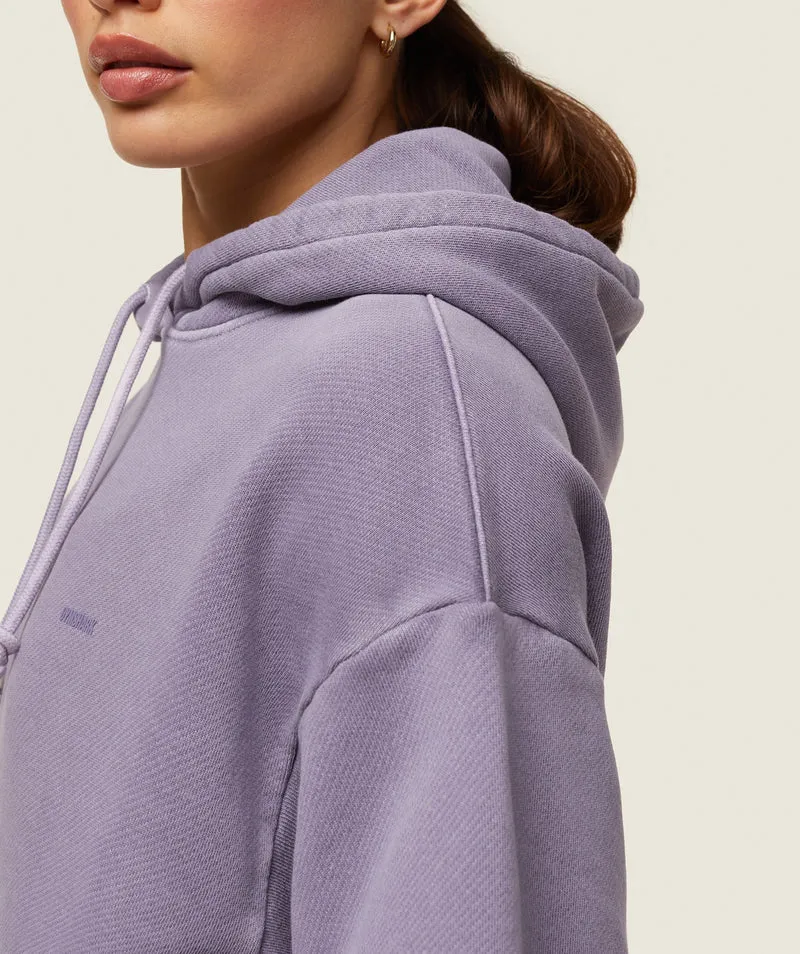 Gymshark Comfort Oversized Hoodie - Fog Purple/Pigment Garment Dye + Wash