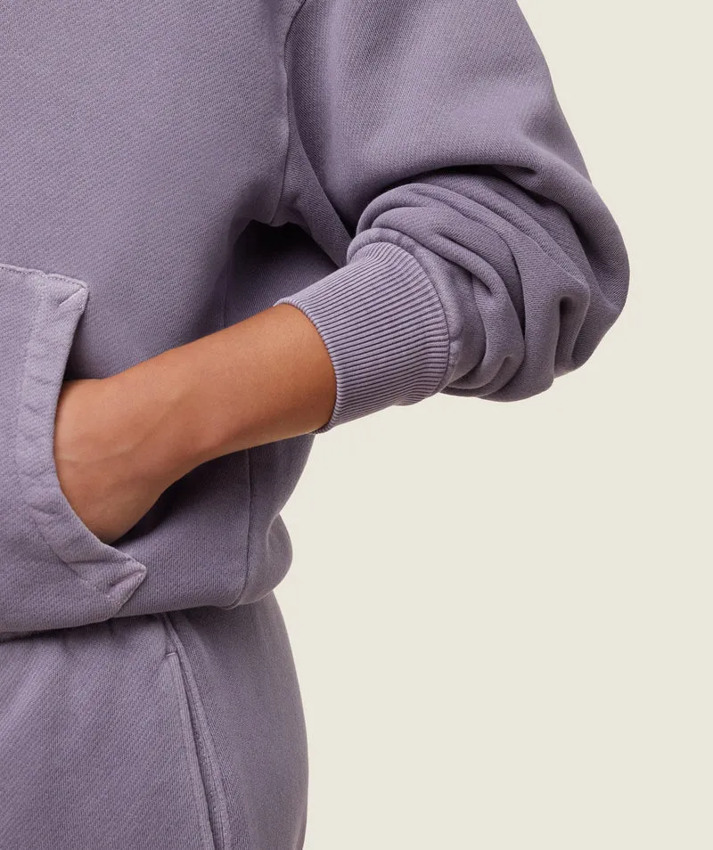 Gymshark Comfort Oversized Hoodie - Fog Purple/Pigment Garment Dye + Wash