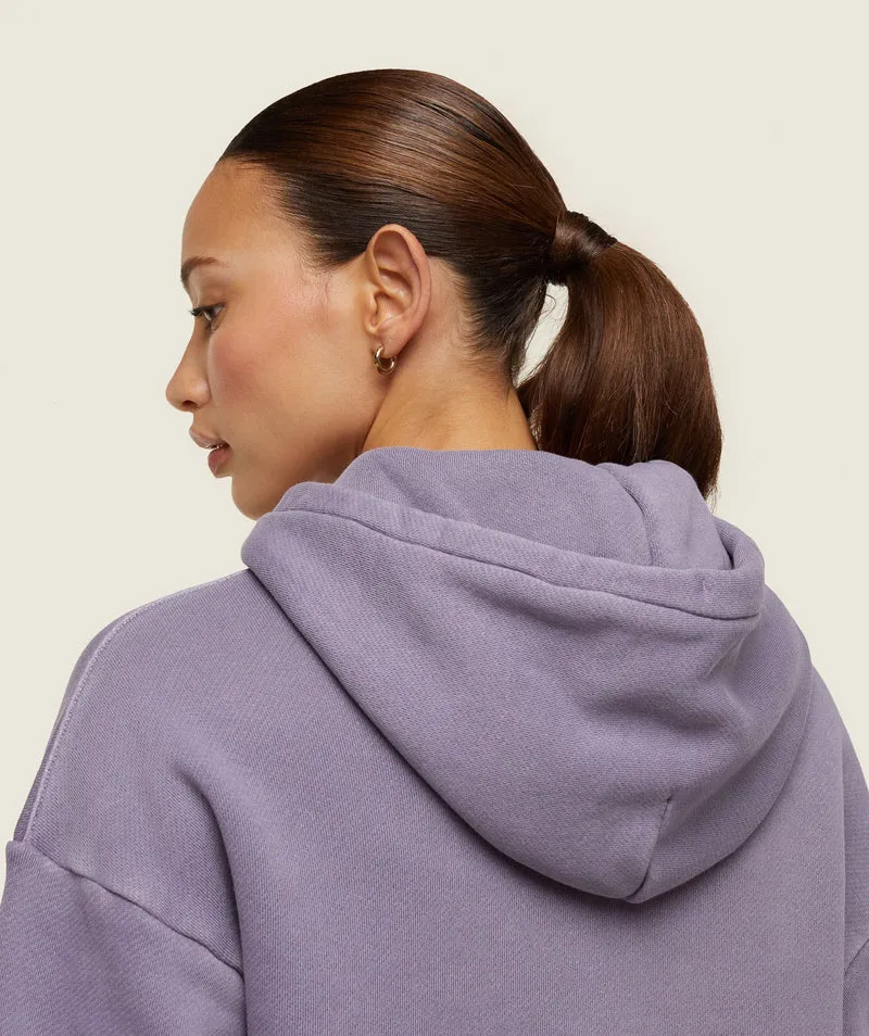 Gymshark Comfort Oversized Hoodie - Fog Purple/Pigment Garment Dye + Wash