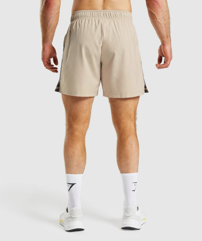 Gymshark Sport 7" Shorts - Toasted Brown/Silhouette Grey