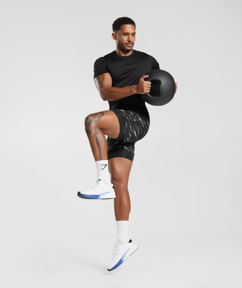 Gymshark Sport 5" 2-in-1 Shorts - Onyx Grey/Black