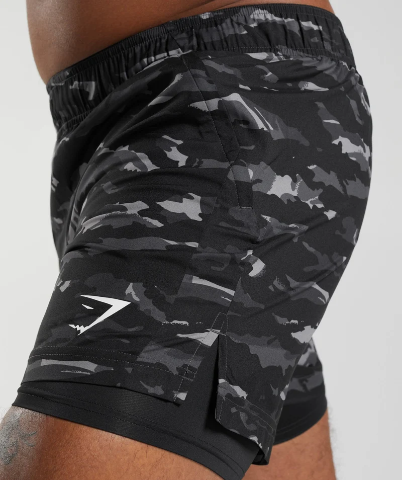 Gymshark Sport 5" 2-in-1 Shorts - Onyx Grey/Black