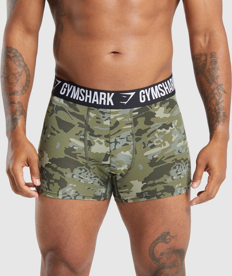 Gymshark Boxer Brief - Chalk Green