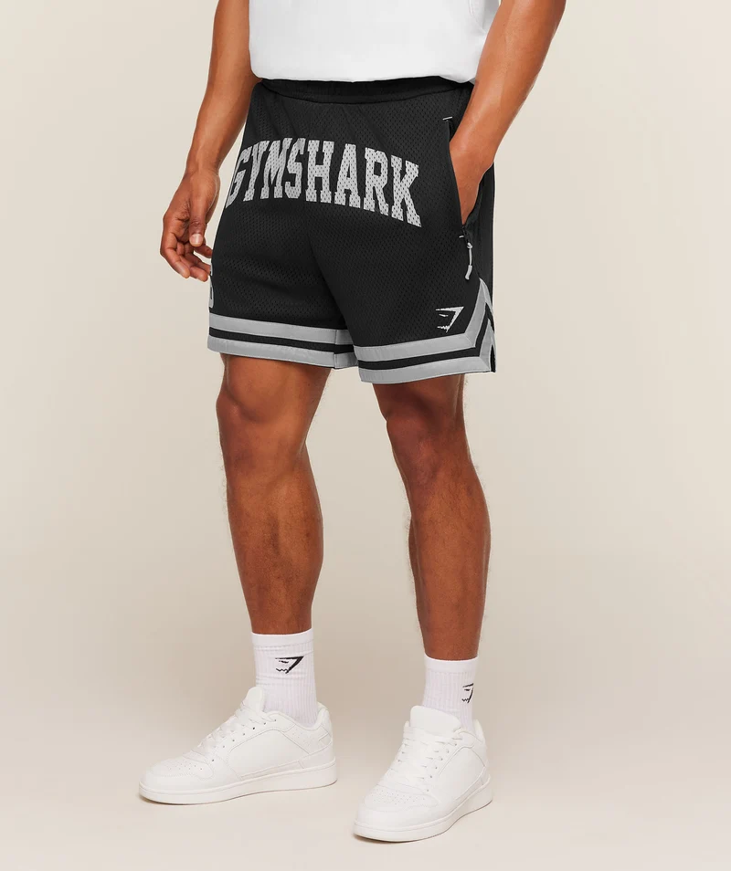Gymshark Campus Mesh Shorts - Black
