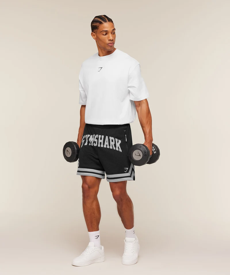 Gymshark Campus Mesh Shorts - Black