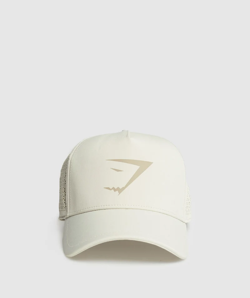 Gymshark Mesh Trucker - Ecru White