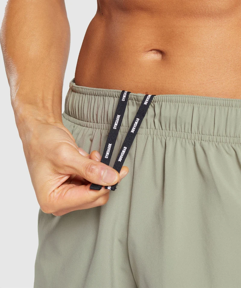 Gymshark Sport 5" Shorts - Chalk Green/Strength Green