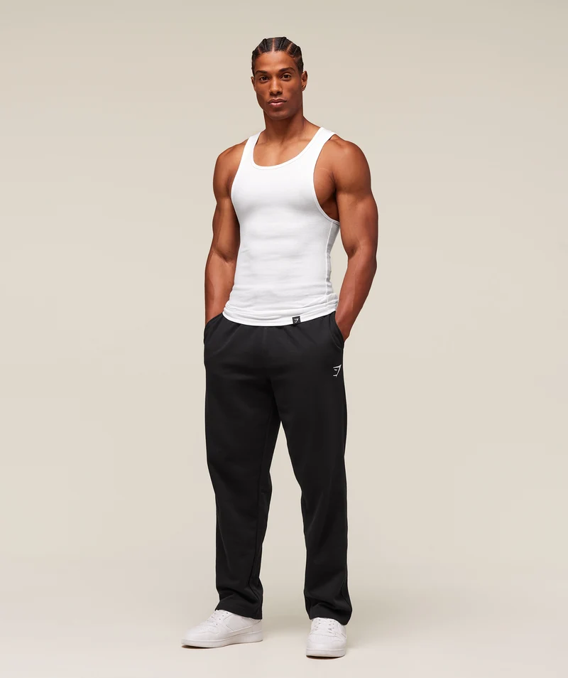 Gymshark Ribbed Tank 1PK - White