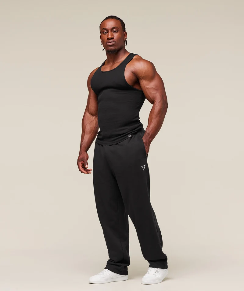 Gymshark Ribbed Tank 1PK - Black